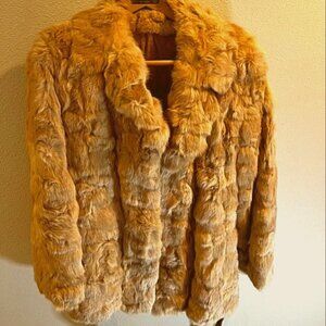Antique Genuine Rabbit Fur Coat
